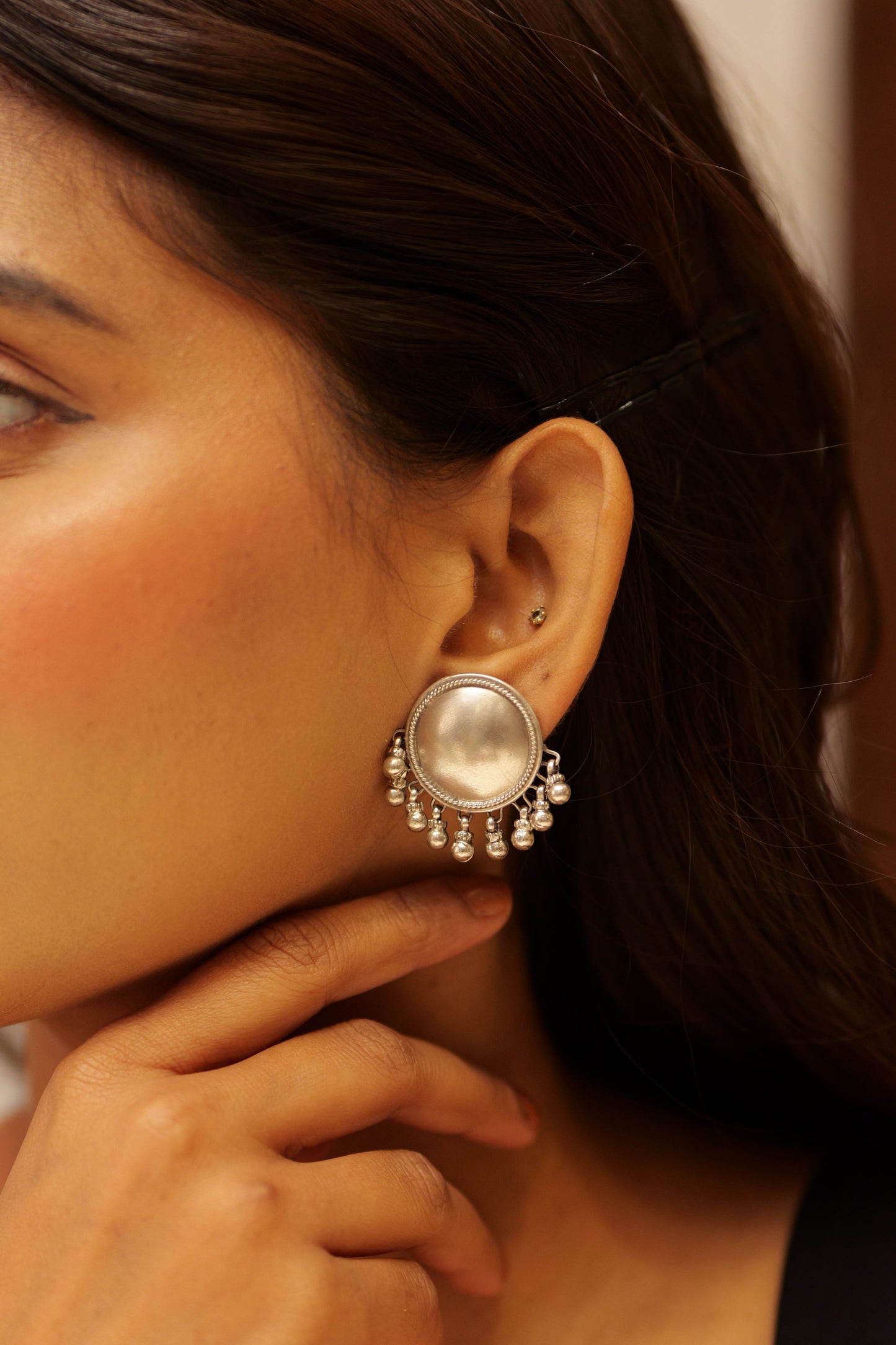 Aadhya Classic Matte Ghungroo Earring