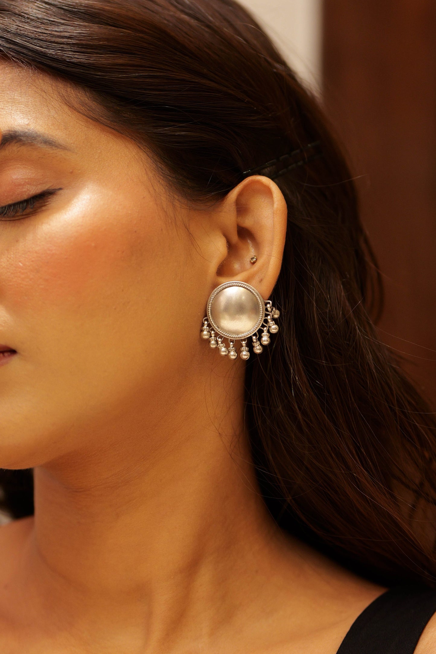 Aadhya Classic Matte Ghungroo Earring