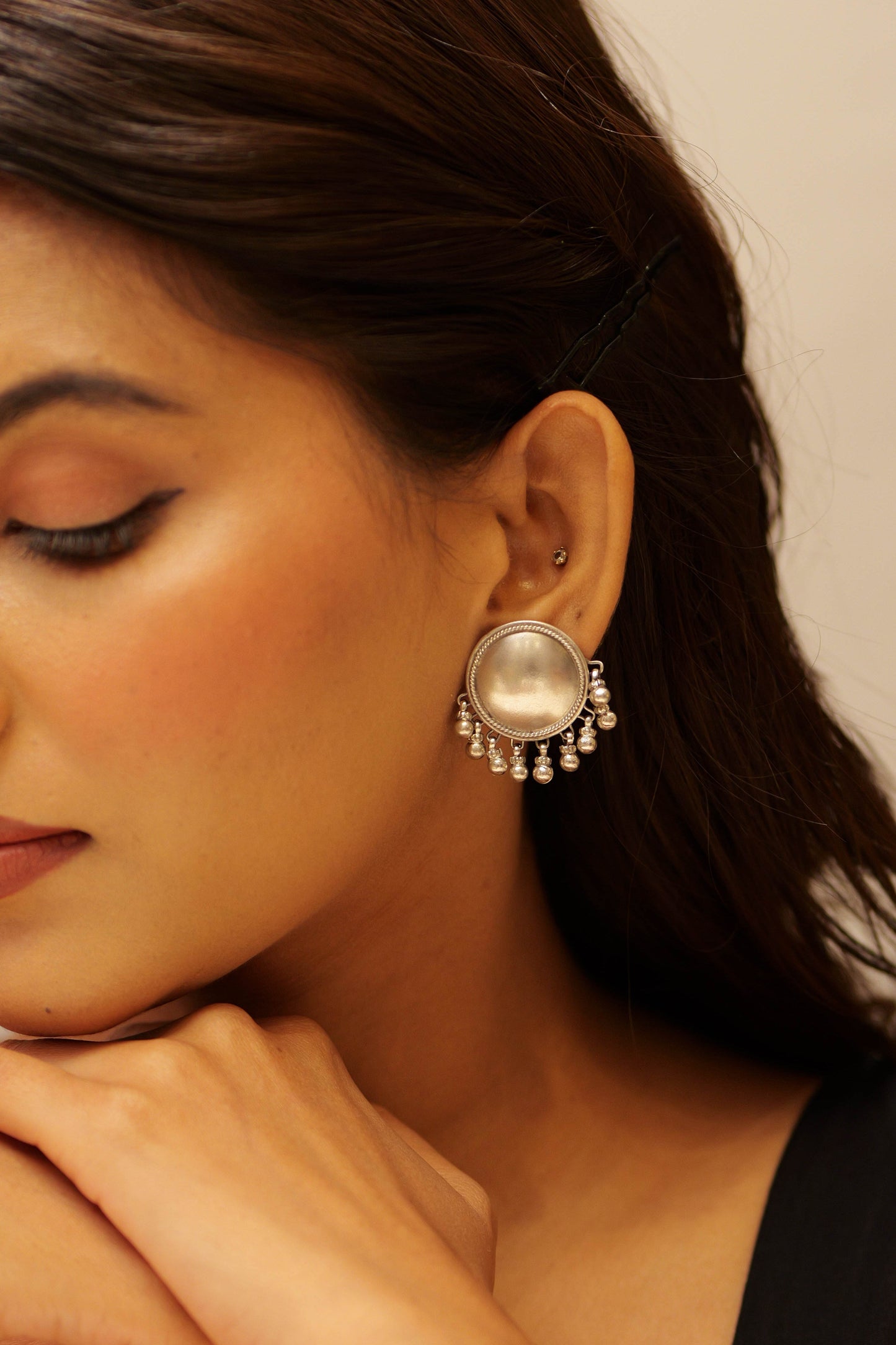 Aadhya Classic Matte Ghungroo Earring