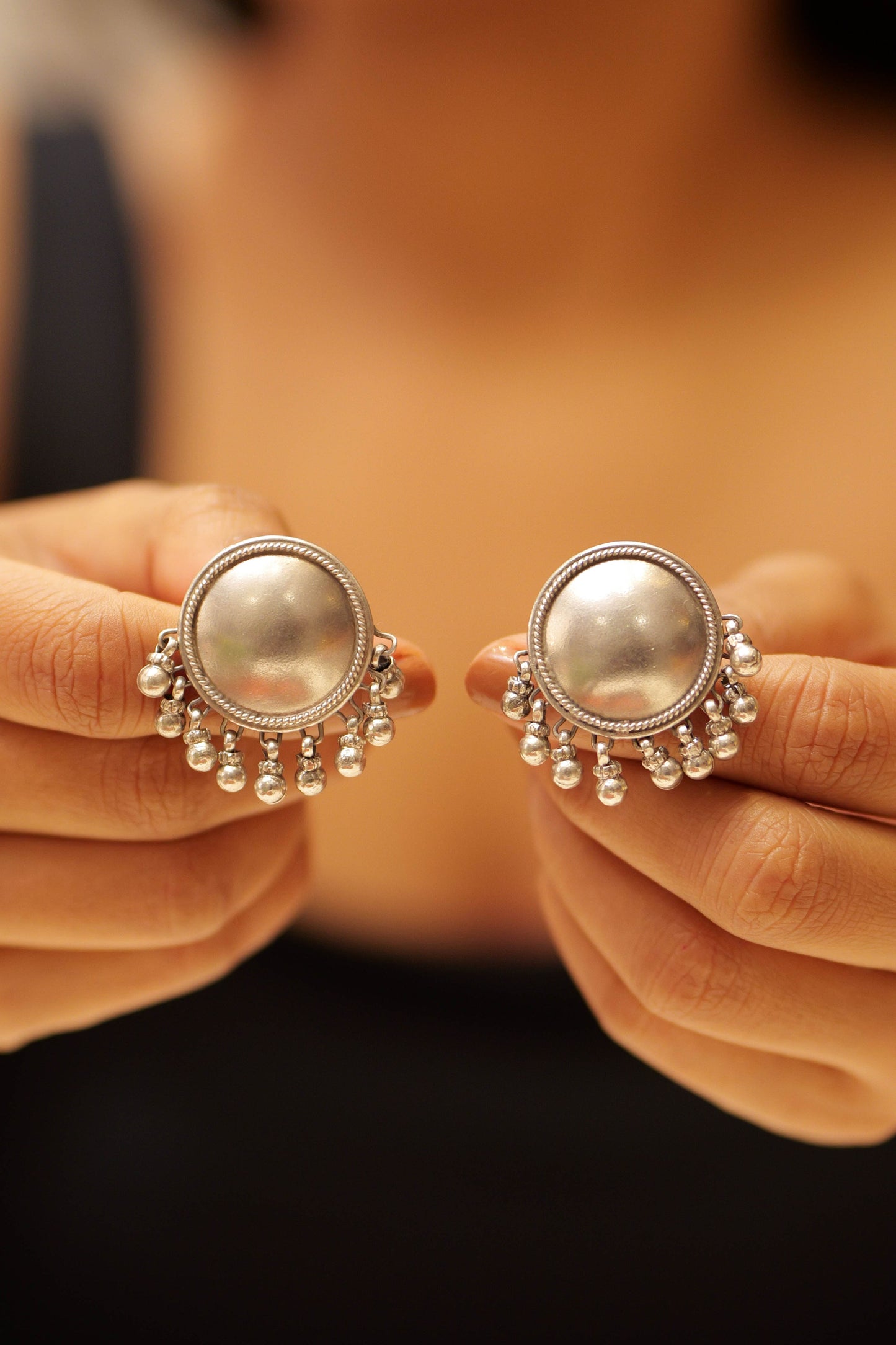 Aadhya Classic Matte Ghungroo Earring