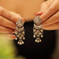 Aadhya Floral Jali Ghungroo Earrings
