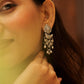 Aadhya Floral Jali Ghungroo Earrings