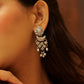 Aadhya Floral Jali Ghungroo Earrings