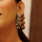 Aadhya Floral Jali Ghungroo Earrings