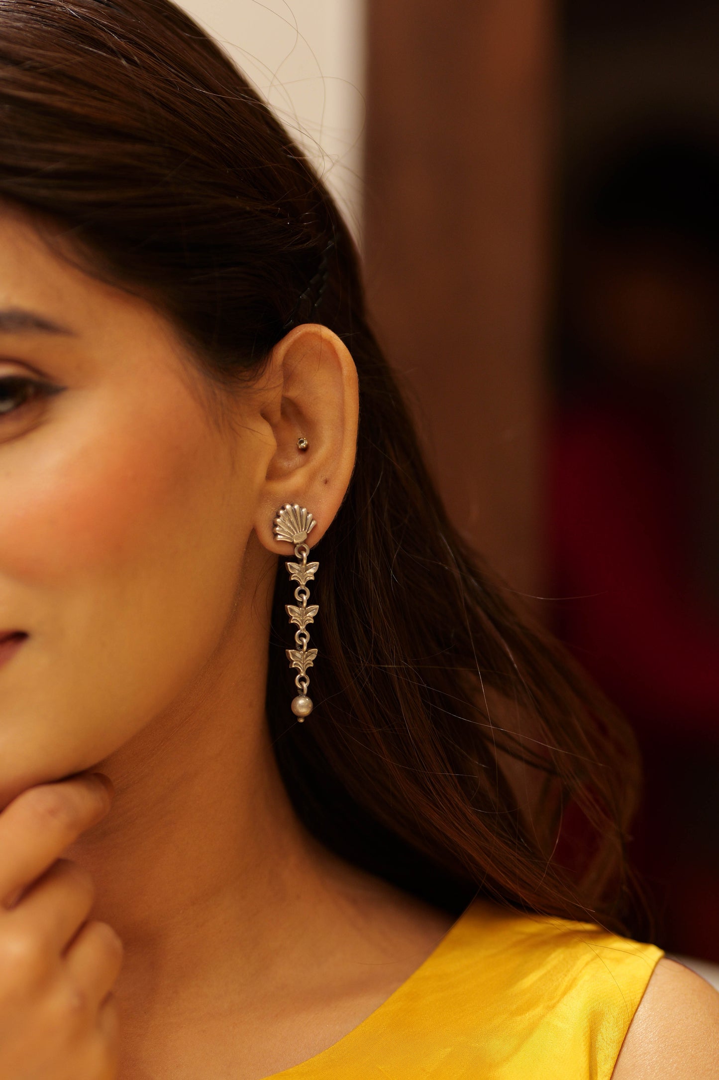 Anokhi Fine Petal Drop Earrings