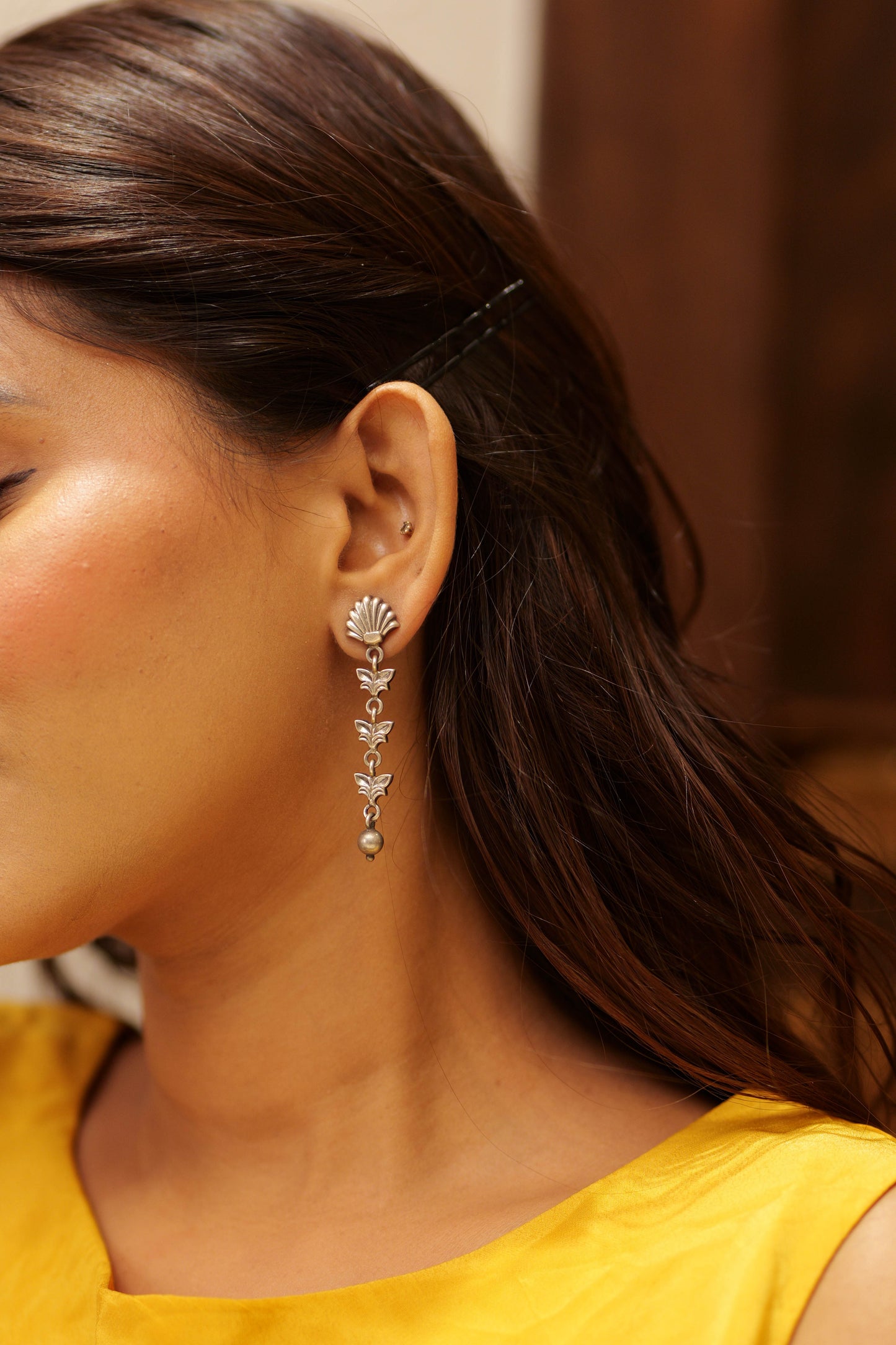 Anokhi Fine Petal Drop Earrings