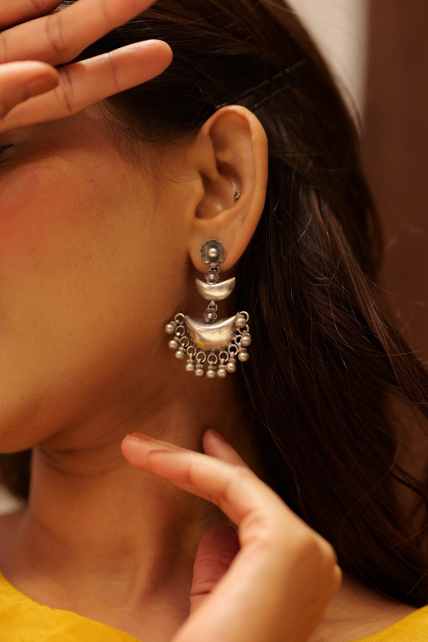 Aadhya Chand Ghungroo Drop Earrings