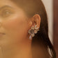 Anokhi Floral Crescent Moon Earcuff