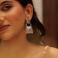 Aadhya Textured Paisley Drop Earrings