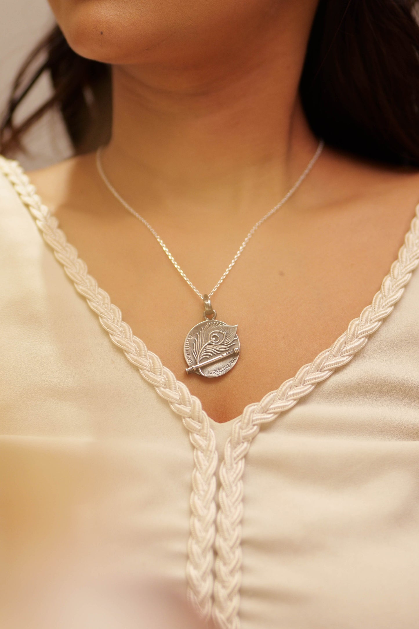 Krishna Vasudevaya Mantra  Necklace