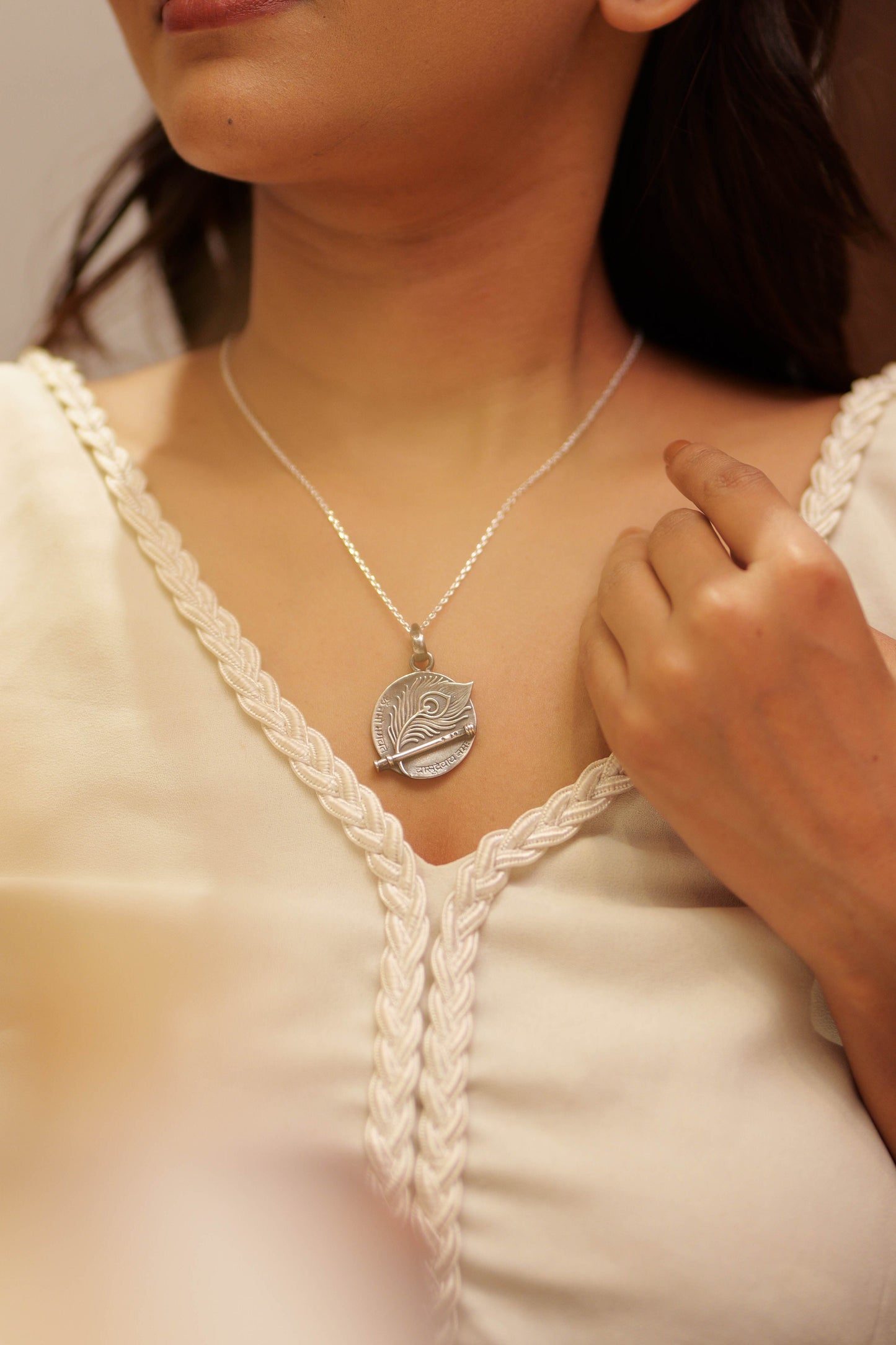 Krishna Vasudevaya Mantra  Necklace