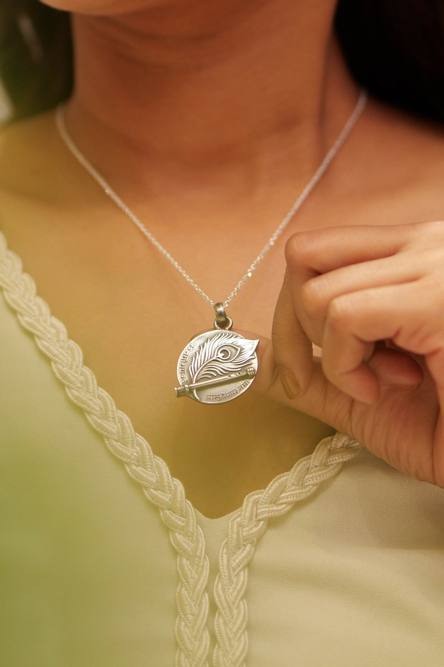 Krishna Vasudevaya Mantra  Pendant