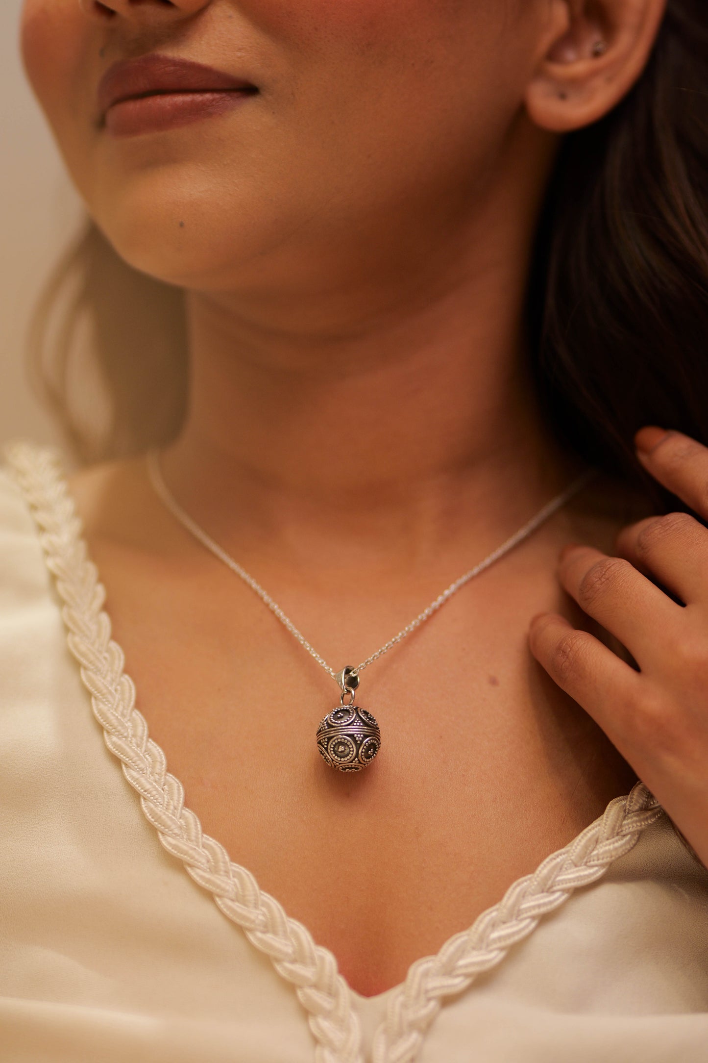Aadhya Mandala Ball Necklace