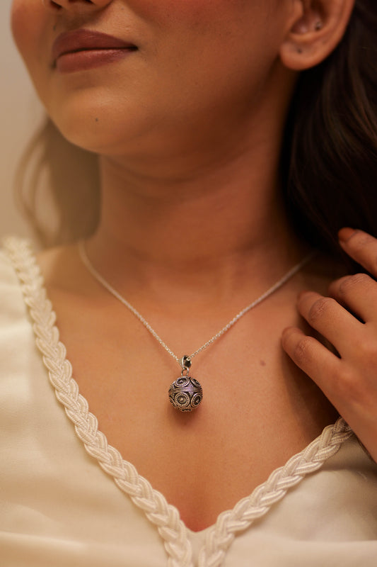 Aadhya Mandala Ball Necklace