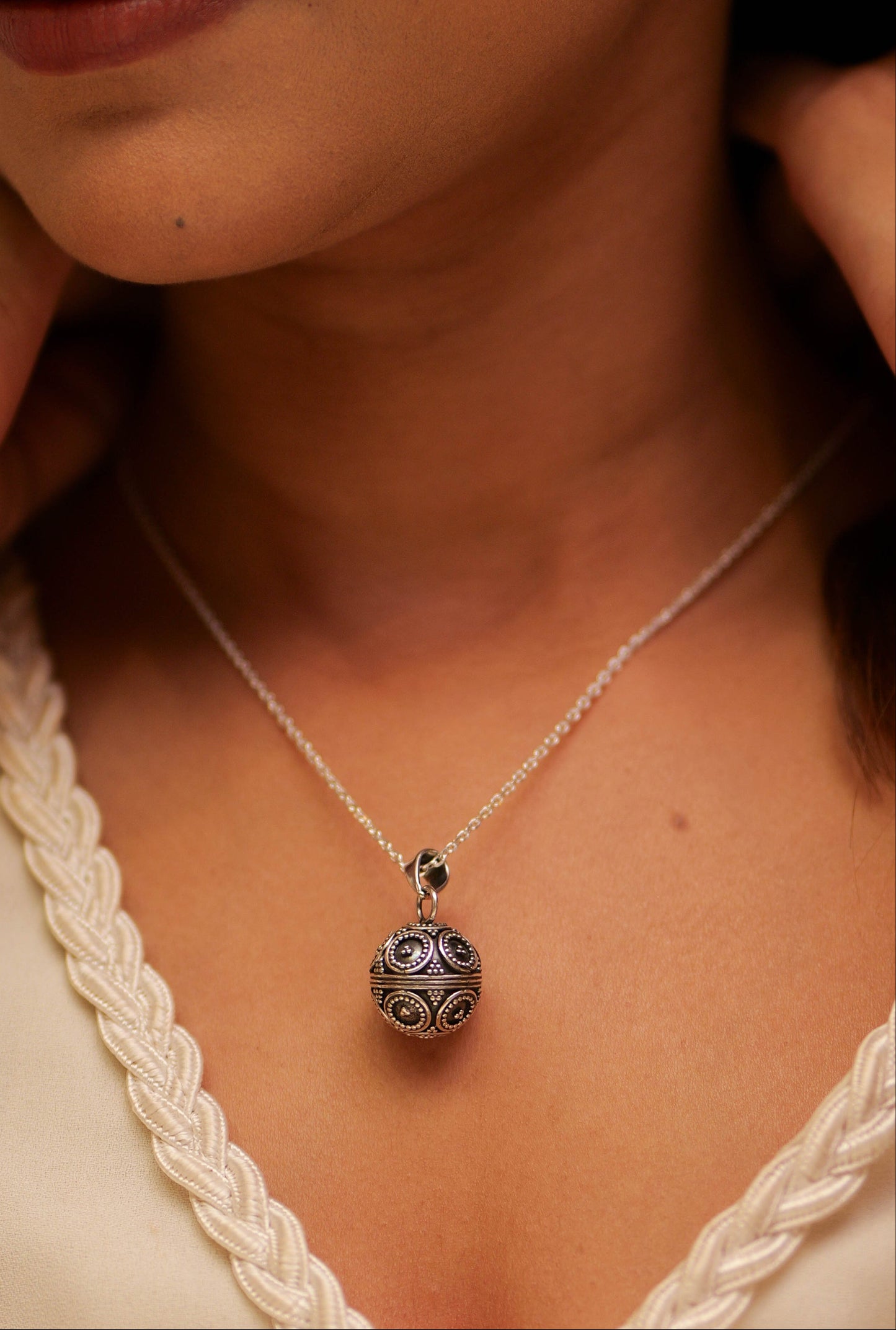 Aadhya Mandala Ball Necklace
