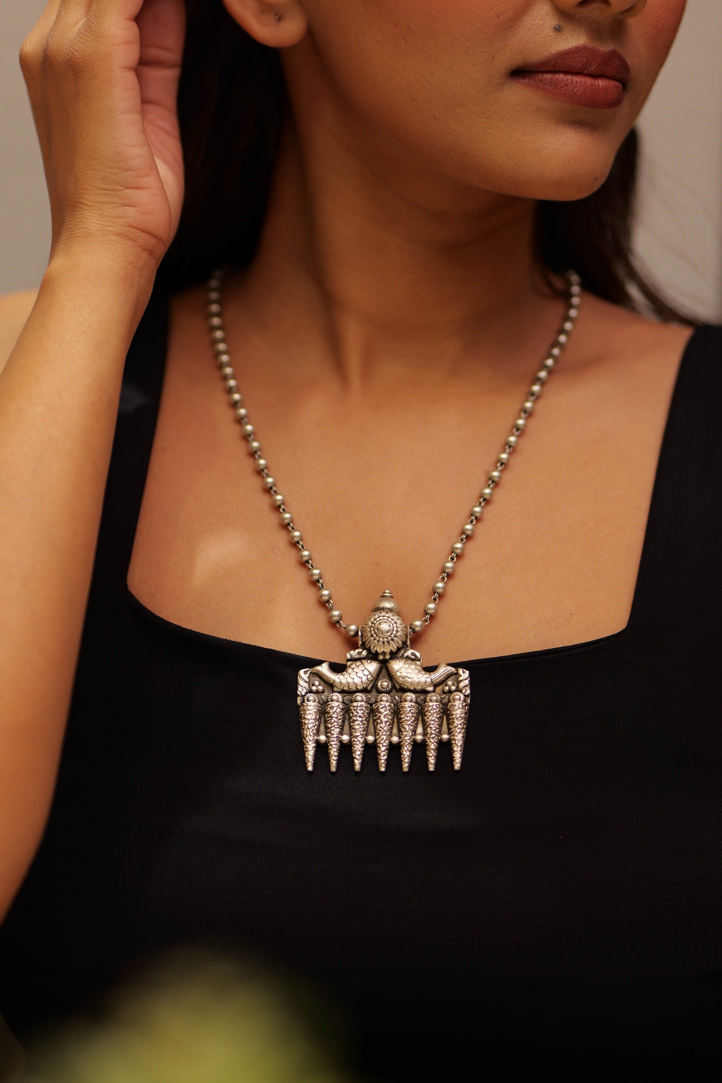 Aadhya Floral Fish Necklace