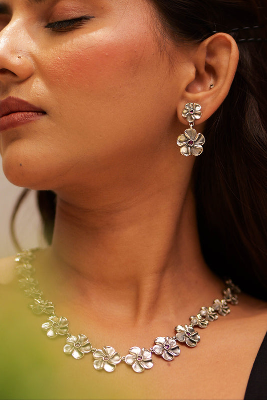 Aadhya Classic Floral Charm Necklace