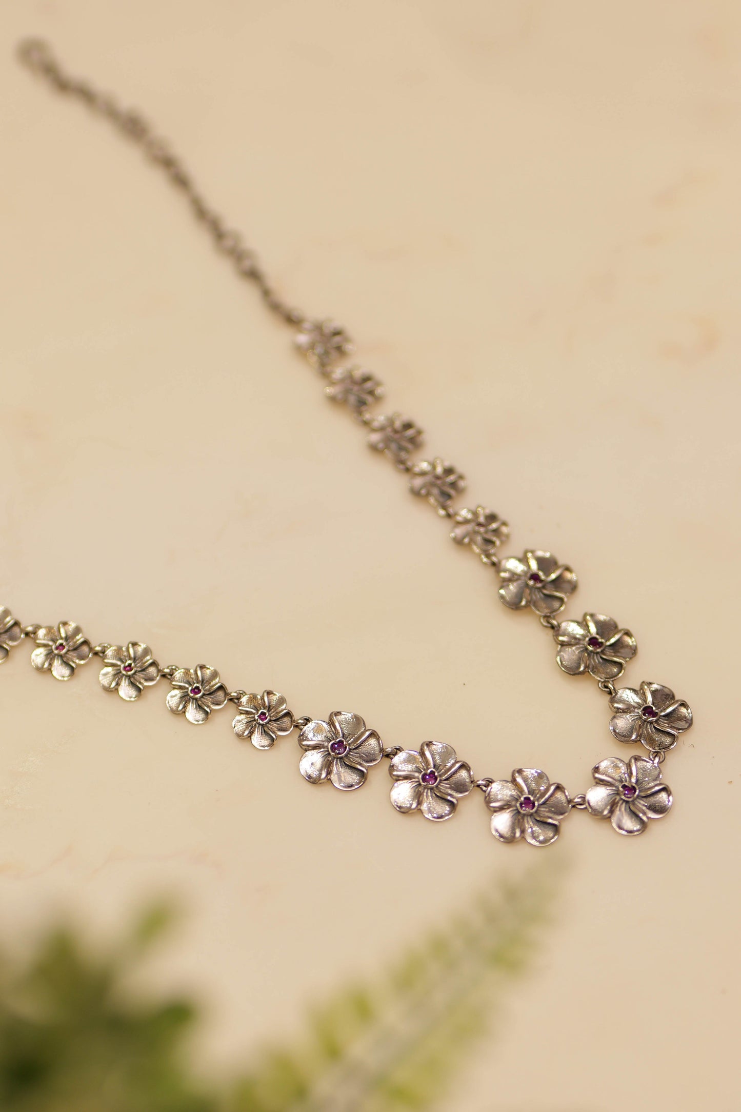 Aadhya Classic Floral Charm Necklace Set
