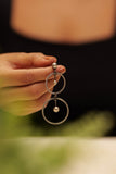 Anaya Dual Hoop Beads Earrings
