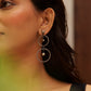 Anaya Dual Hoop Beads Earrings