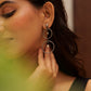Anaya Dual Hoop Beads Earrings