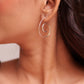 Aadhya Swirl Hoop Earrings