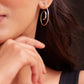 Aadhya Swirl Hoop Earrings