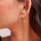Aadhya Moon Curve Hoops