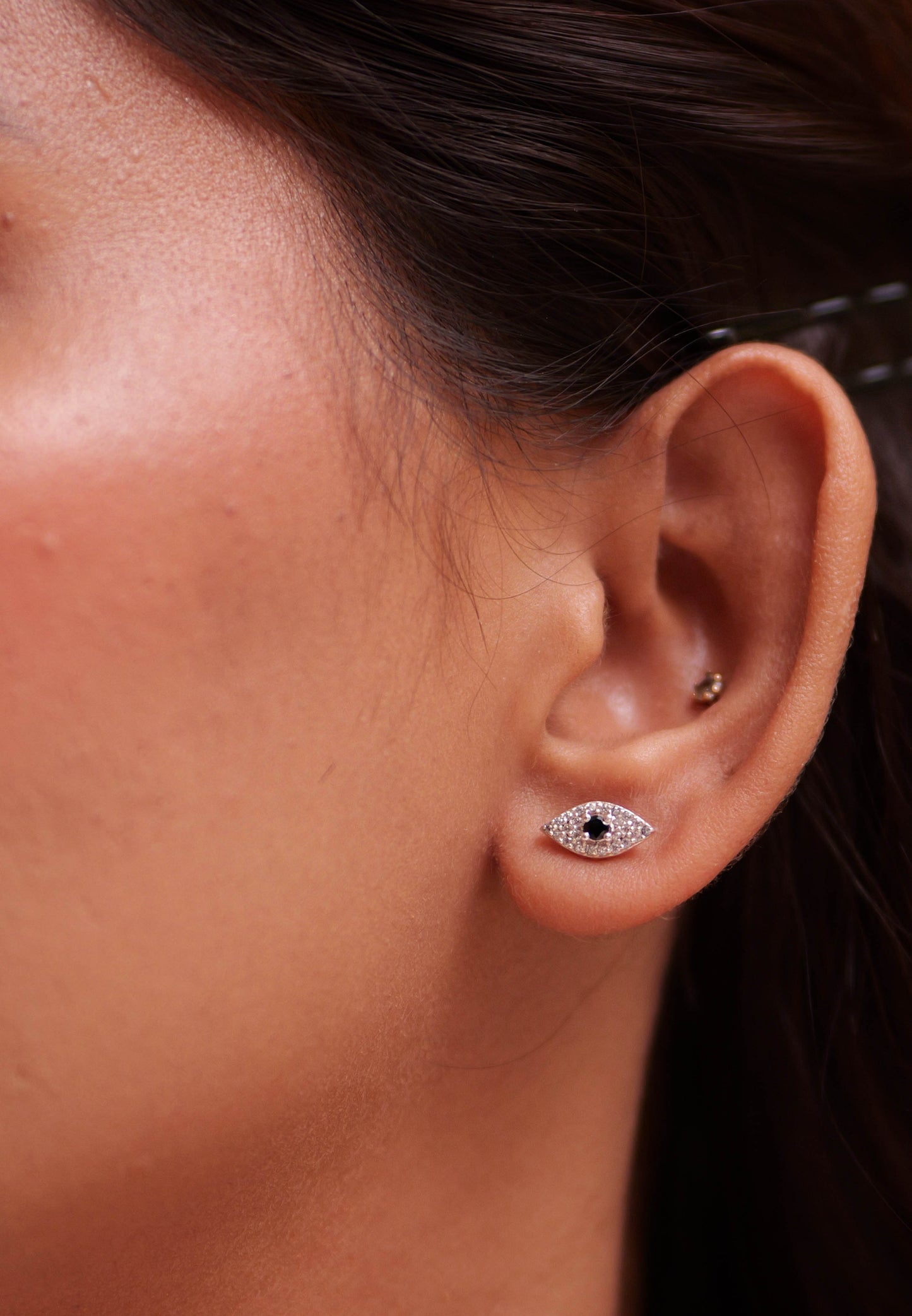 Anokhi Diamond Evil Eye Studs