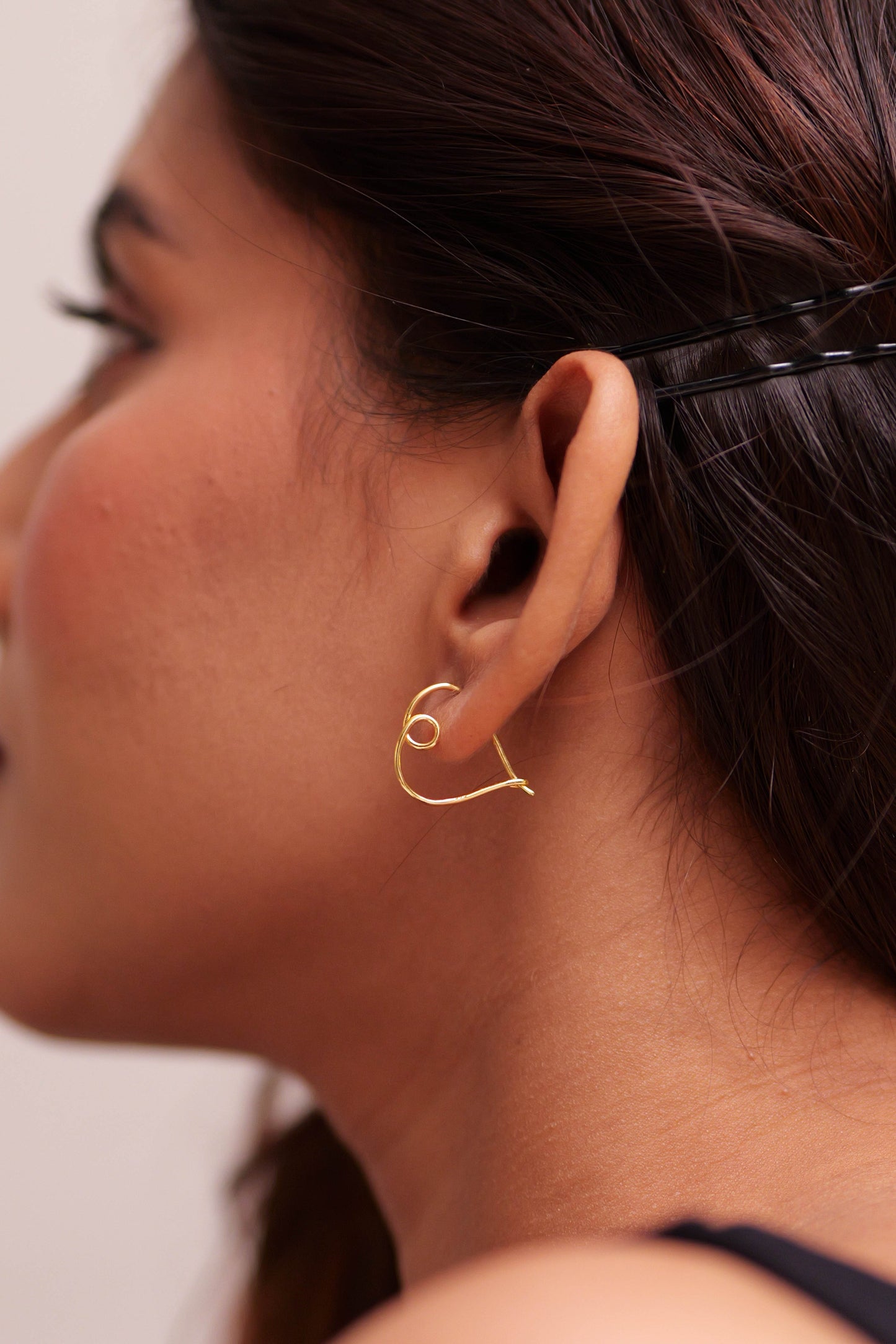 Mishi Heart Hoop Earrings