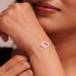 Aadhya Hollow Heart Bracelet