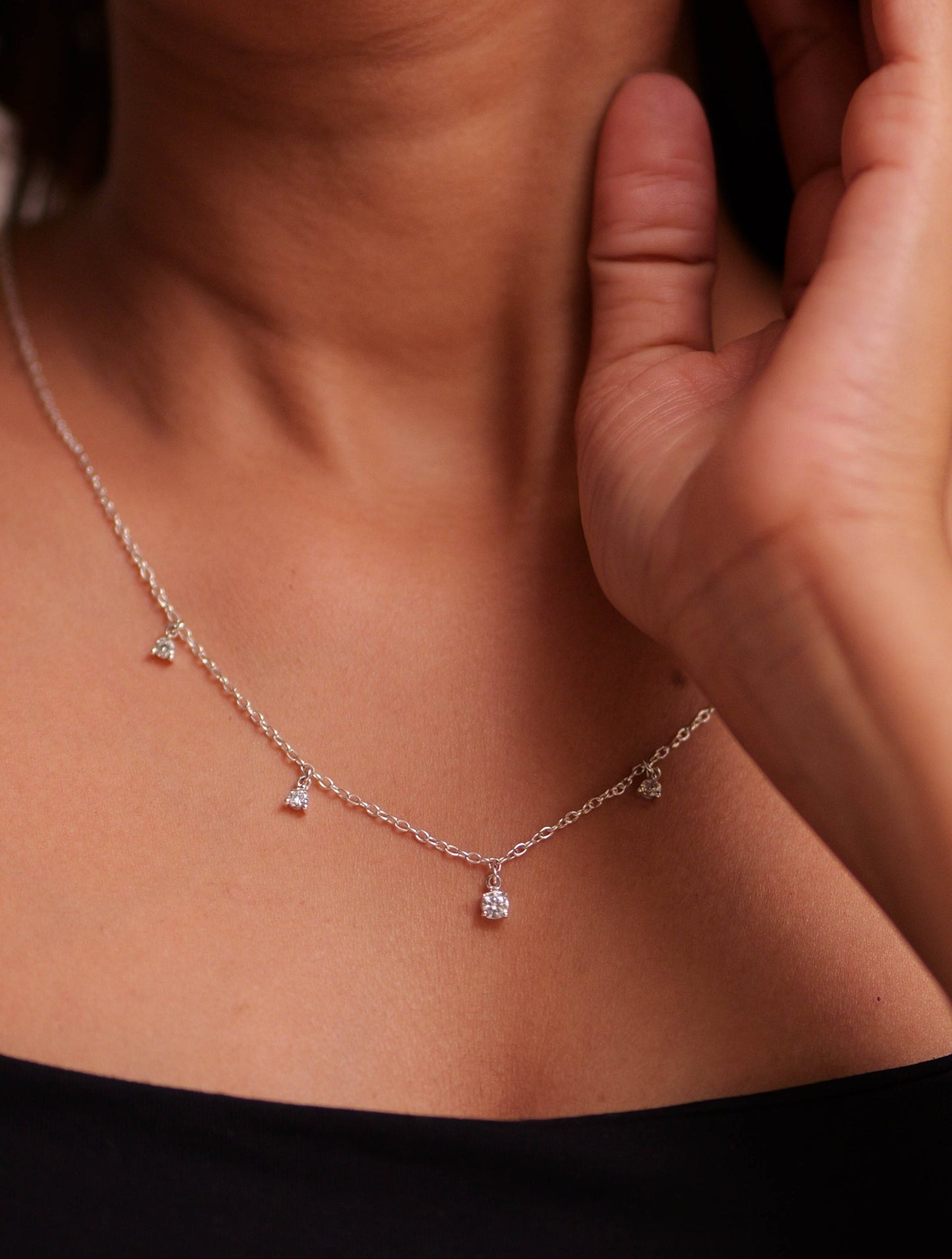 Aadhya Diamond Drop Necklace