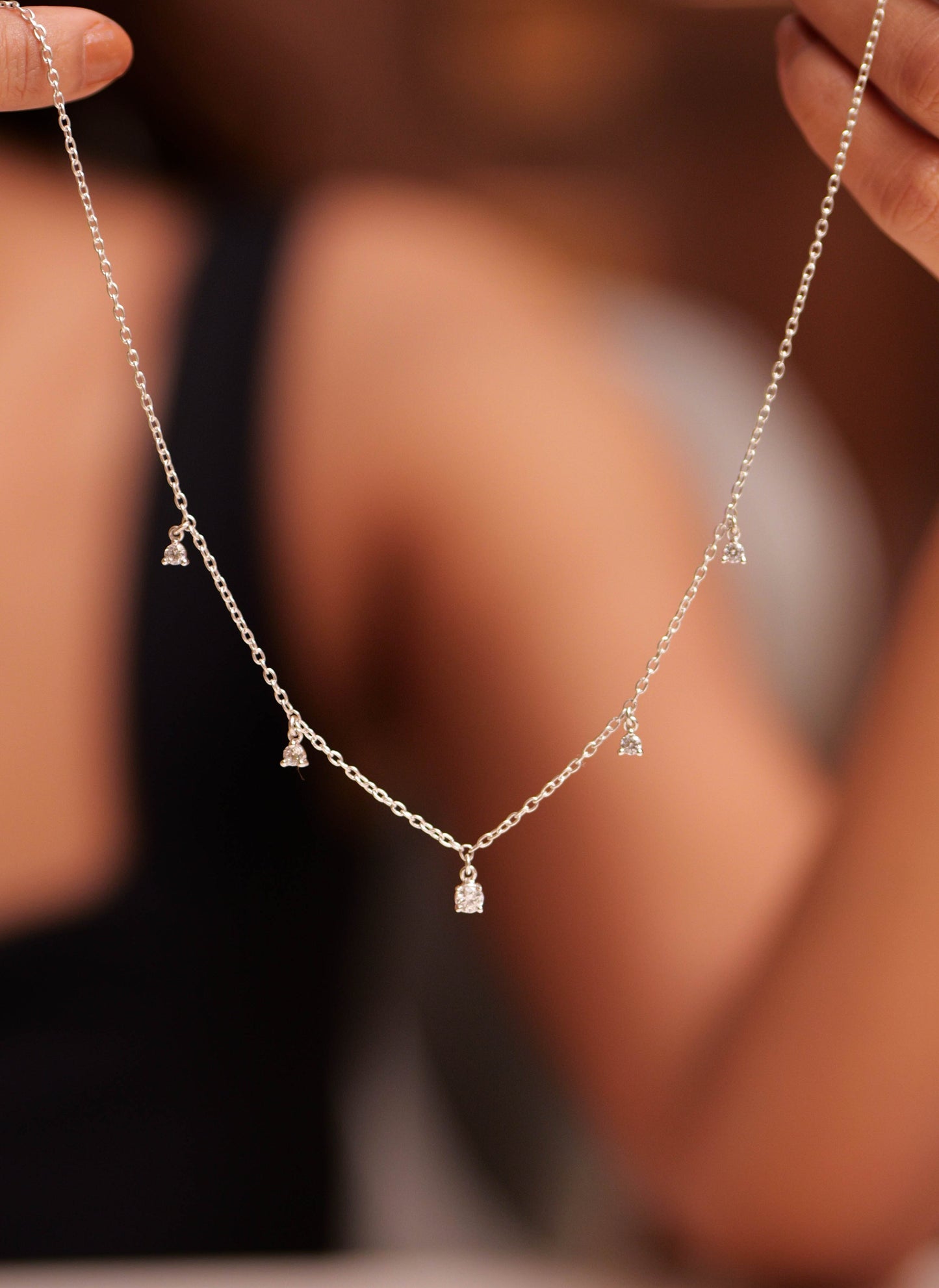 Aadhya Diamond Drop Necklace