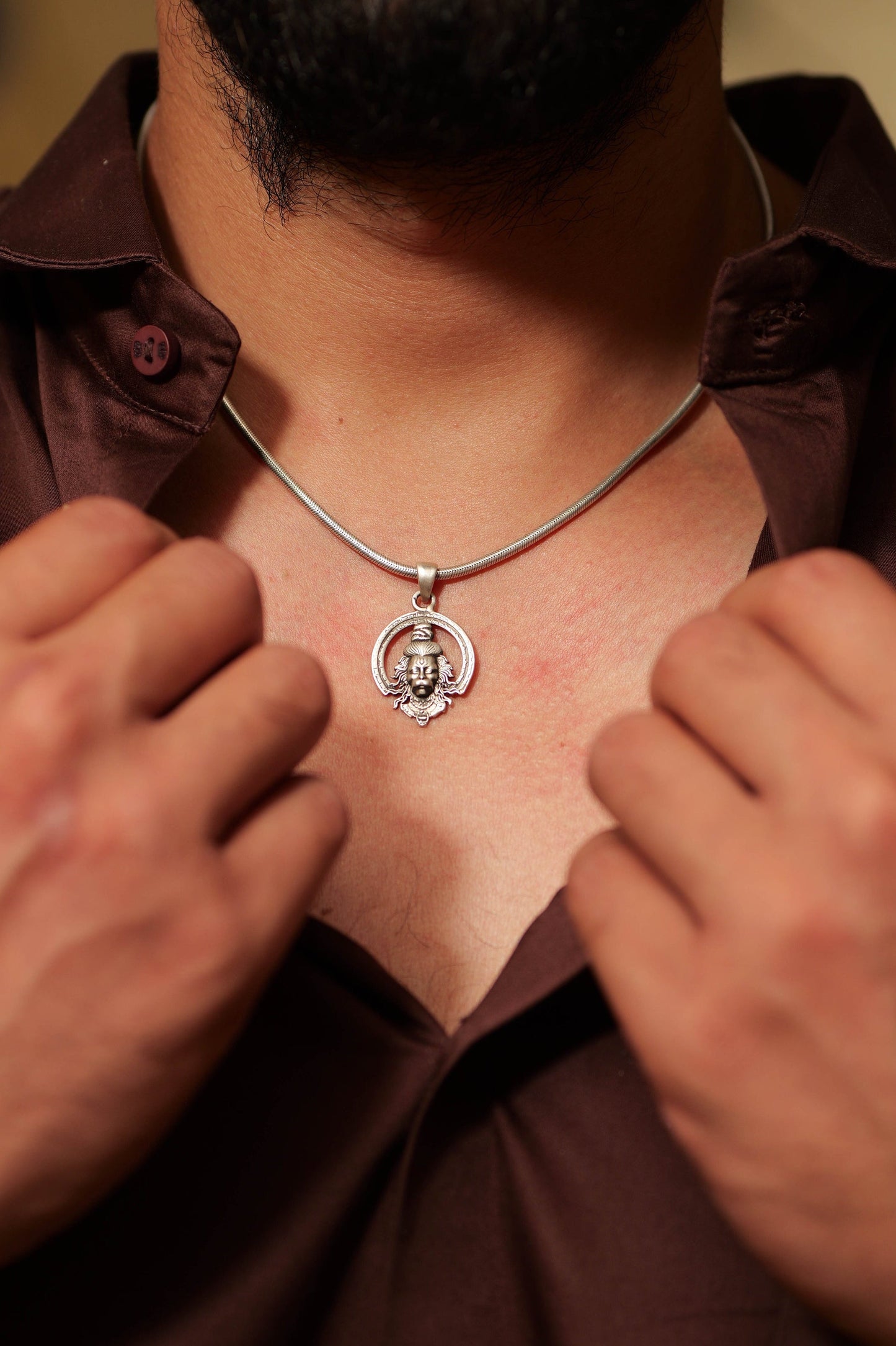 Jai Hanuman Divine Pendant