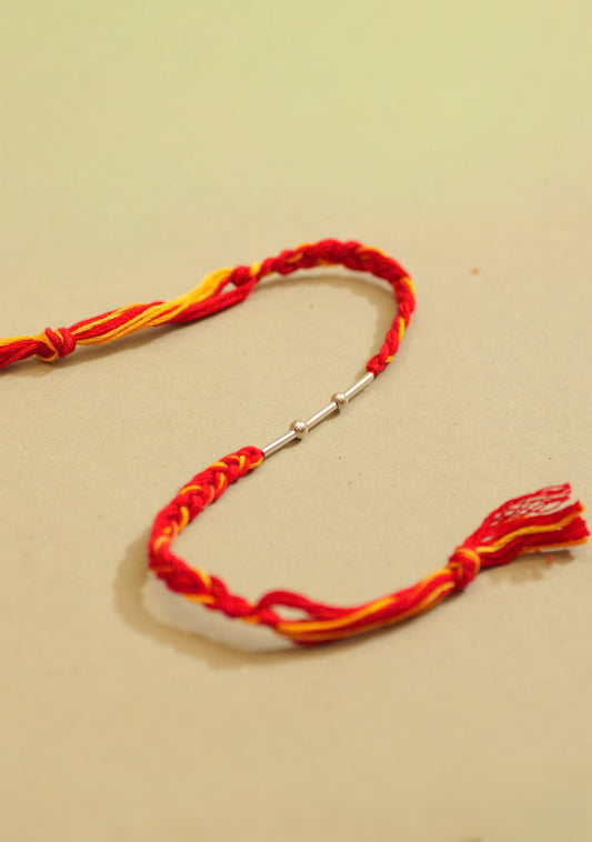 Aadhya Twin Bead Thread Rakhi