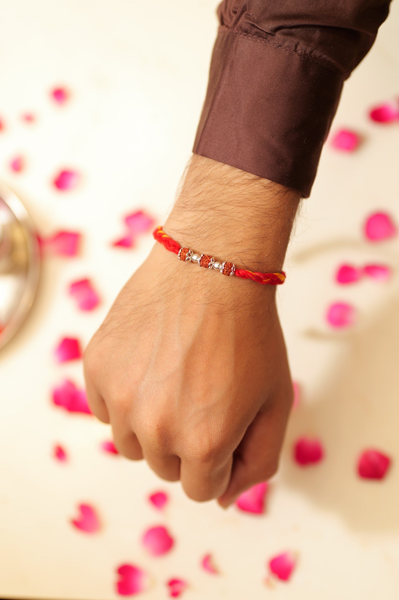 Aadhya Triveni Rudraksha Rakhi
