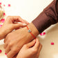 Aadhya Green Floral Rakhi