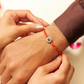 Aadhya Green Floral Rakhi