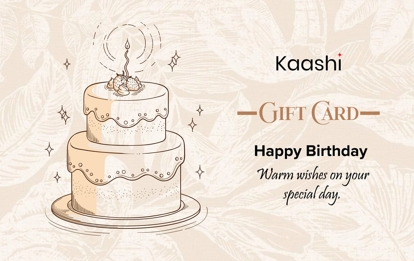 Kaashi Birthday Gift Card